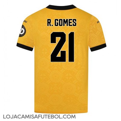 Camisa de Futebol Wolves Rodrigo Gomes #21 Equipamento Principal 2025-26 Manga Curta Camisa de Futebol Wolves Rodrigo Gomes #21 Equipamento Principal 2025-26 Manga Curta